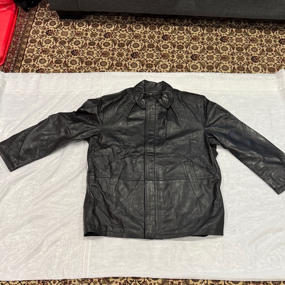 Men's Black Leather Jacket